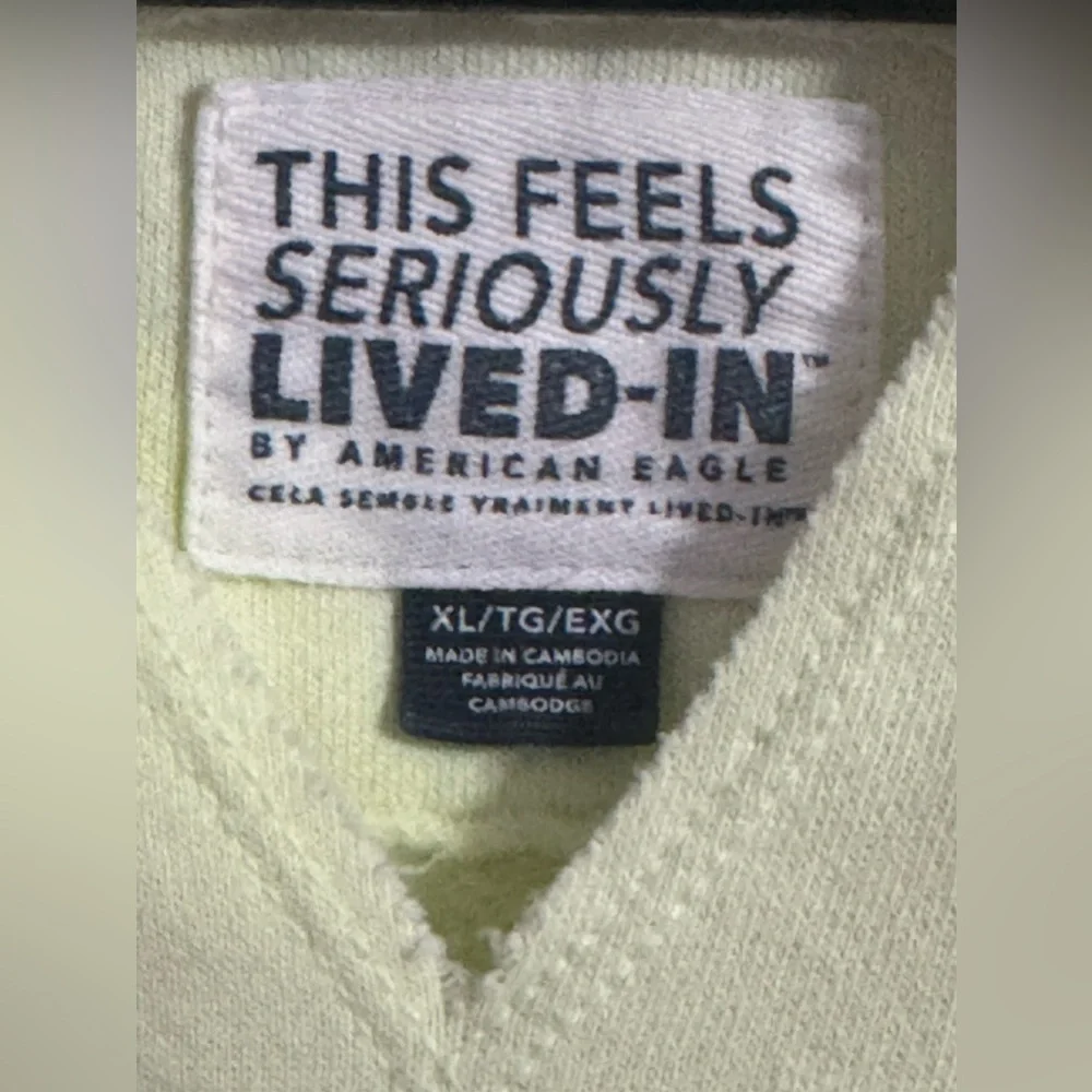 Hello Neon yellow ! Xl American eagle oversized sweatshirt - Picture 4 of 4